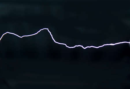 This artificially created by an electrical discharge in the air. Is used to observe the phenomenon.の写真素材