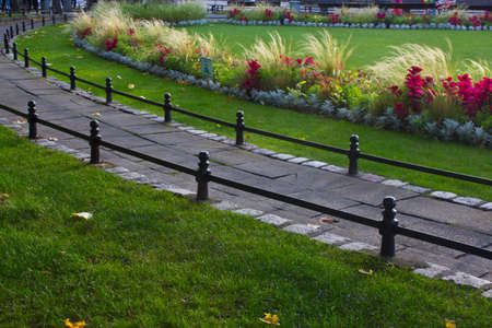 The original design solution implemented in the seaside town of Sopot park.の写真素材