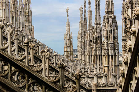 Roof of Milan Cathedralの写真素材