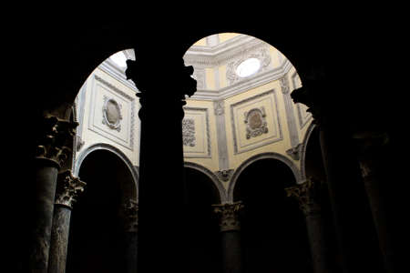 Cathedral chapel with marble columnsの写真素材