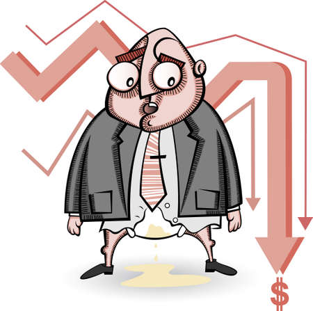 economic crisisのイラスト素材