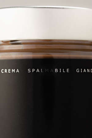 Still life artigianal italian gianduia creamの写真素材