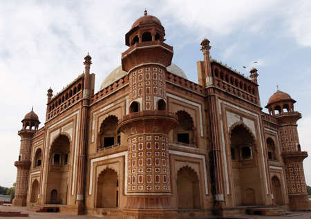 Panorama of Humayuns Tomb in Delhi, India.の写真素材