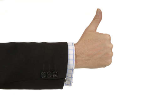 Businessman with thumb upの写真素材