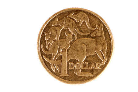 Australian dollar coinの写真素材