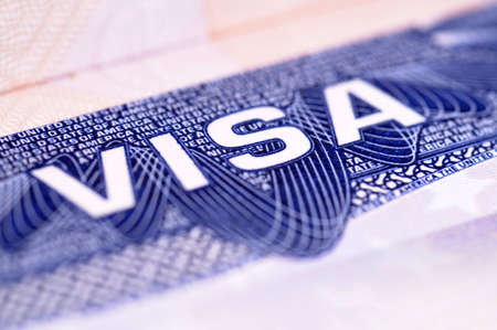 USA visa document.
