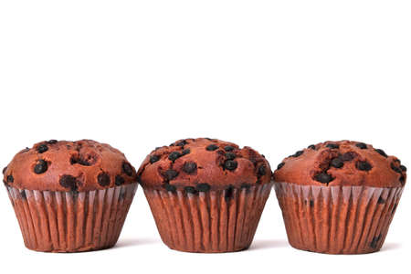 Muffin chocolate chip cup cakesの写真素材