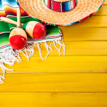 Cinco de mayo mexican background borderの写真素材