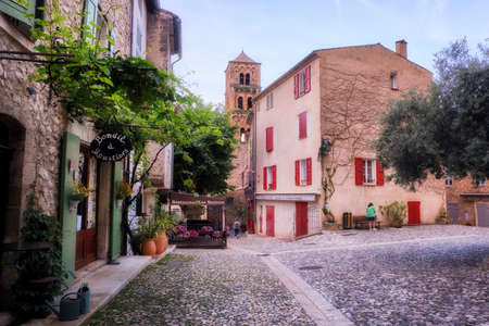 Moustiers-Sainte-Marie, a litle traditional village in Franceのeditorial素材