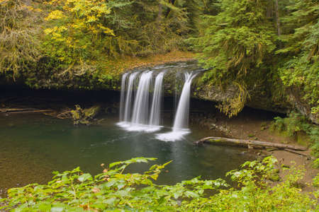 Upper Butte Creek Falls in Scotts Mills Oregon 2の写真素材