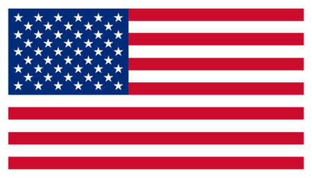 USA Stars and Stripes American Flag Isolated Illustrationの写真素材