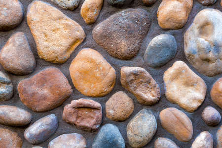 River stone rock wall grunge texture;background