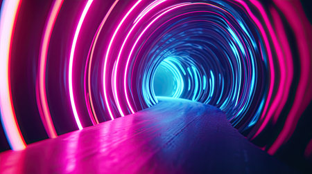Abstract minimal curvy wavy networking background. Colorful abstract background with gradient wave designの素材