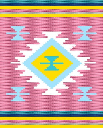 colorful ethnic designのイラスト素材