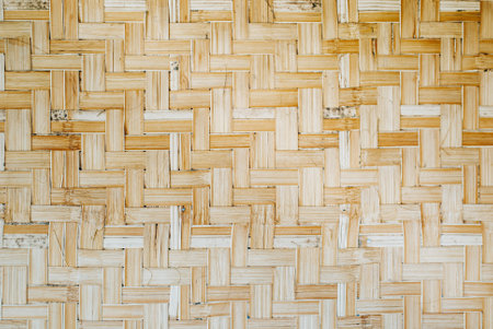 Anyaman of Indonesian woven bamboo texture or pattern. Traditional mat. Suitable for background.の写真素材