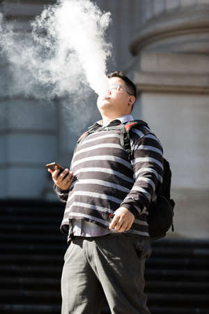 MELBOURNE/AUSTRALIA - AUGUST 16, 2016: Protesters from the New Nicotine Alliance held a rally...