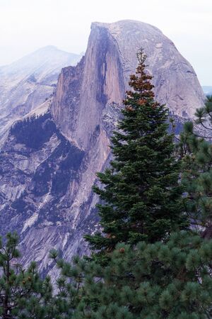 Half Dome alpenglow, California, Yosemite National Park. Taken 10.13の写真素材