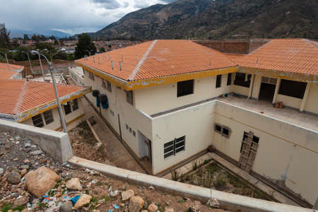 HUARAZ, PERU - NOVEMBER 30, 2014: Hospital in the Andes of Peru.のeditorial素材
