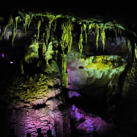Prometheus Cave - karst cave in western Georgiaの写真素材