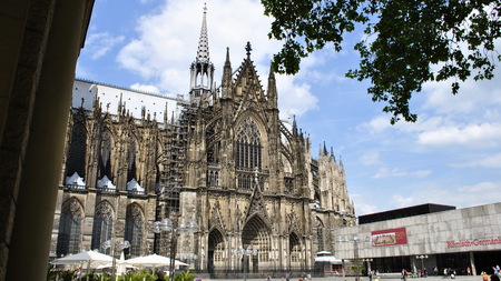 Cologne Cathedral of the Blessed Virgin and St. Peter - Roman Catholic Gothic Cathedral of Gothic architecture in the city of Cologne.のeditorial素材