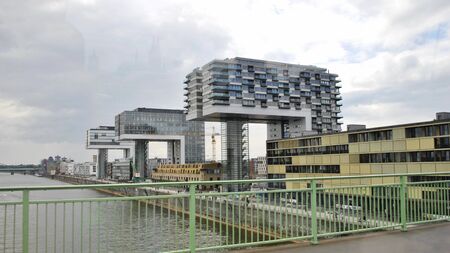 Buildings in the port of Cologne. One of the attractionsの写真素材