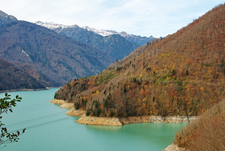 A beautiful mountain landscape. Samegrelo, Upper Svaneti, Georgia.の写真素材