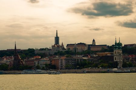 View of Royal Castle in Budapestの写真素材