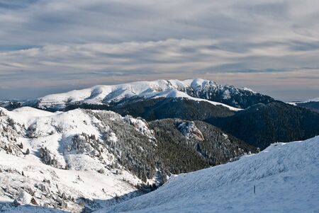 Mountain landscape in Carpathians (Romania), Ciucas mountains. の写真素材