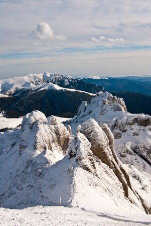 Mountain landscape in Carpathians (Romania), Ciucas mountains. の写真素材