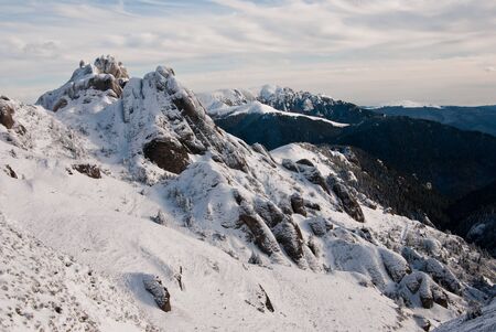 Mountain landscape in Carpathians (Romania), Ciucas mountains. の写真素材