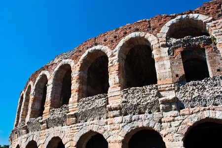 Landmark into the main square Verona, Italyの写真素材