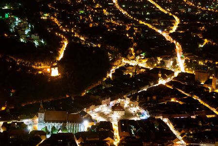 Night view of Brasov, from Tampa