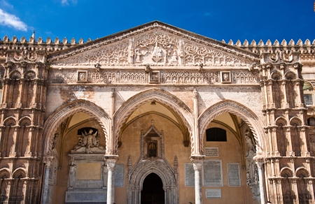 The Cathedral of Palermo is an architectural complex in Palermo (Sicily, Italy). の写真素材