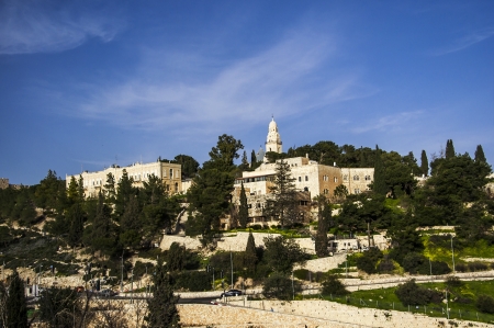View of Mt  Olives, in the old city of Jerusalem, Israel