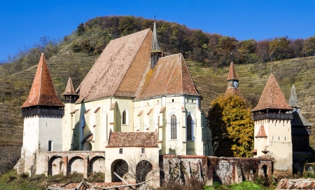Biertan is one of the most important Saxon villages with fortified churches in Transylvania  It was the seet of the Lutheran Evangelical Bishop in Transylvania between 1572 and 1867の写真素材