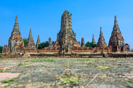 Wat Chaiwatthanaram is a Buddhist temple in the city of Ayutthaya, Thailand, on the west bank of the Chao Phraya River, outside Ayutthaya island の写真素材