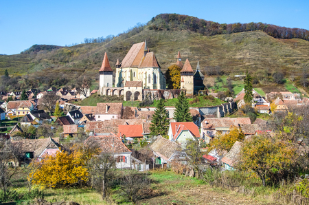 Biertan is one of the most important Saxon villages with fortified churches in Transylvania  It was the seet of the Lutheran Evangelical Bishop in Transylvania between 1572 and 1867 の写真素材