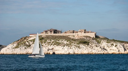 Hospital Caroline on Ratonneau island in Marseille,Franceの写真素材