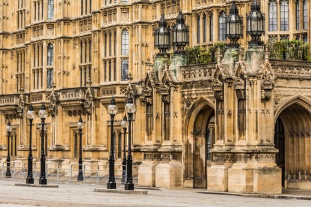 Architectural detail of the Palace of Westminster, London,UK.のeditorial素材