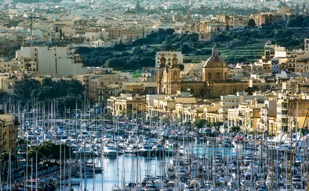 Msida is a harbour town in the Central Region of Malta. The town is located just west of Valletta on the northeast coast of Malta.The patron saint of Msida is Saint Joseph while the protector is The Holy Conceptionの写真素材