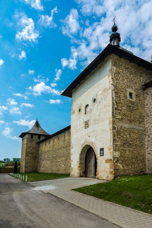 Probota Monastery,dedicated to Saint Nicholas, is a orthodox church in Probota village, Dolhasca town, Suceava, Romania. It was built in 1530, by Peter IV Rares.の写真素材
