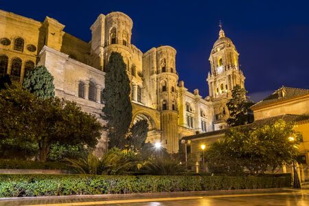 The Cathedral of Malaga is a renaissance church constructed between 1528 and 1782. Malaga, Spain.の写真素材