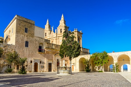 Church of Our Lady of Victory, Mellieha, Maltaの写真素材