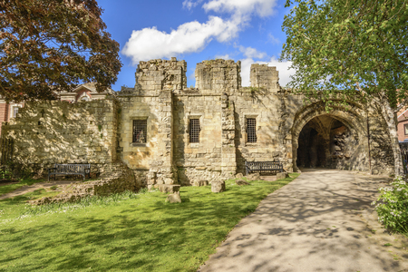 Ruins of St Marys AbbeyYork, UKの写真素材