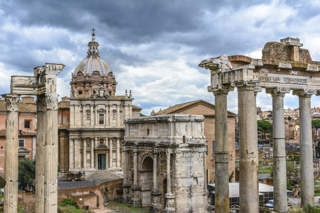 Roman Forum, Rome, Italyの写真素材