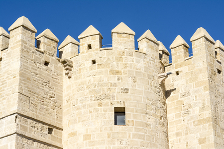 Torre de la Calahorra - Calahorra Tower on the Roman Bridge in Cordoba, Andalusia, Spainのeditorial素材