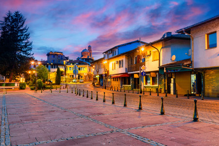 Veliko Tarnovo, Bulgaria: Tsarevets old town in historical city Veliko Tarnovo, former bulgarian...