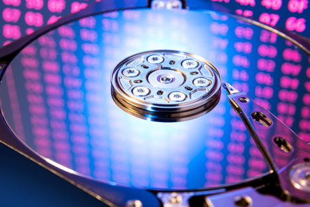 Storage reflecting master file table on hard disk drive platter surface