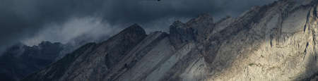 alpine rock formation detail