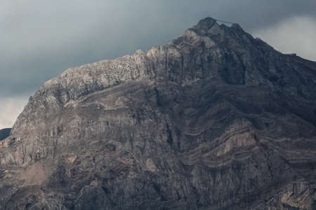 alpine rock formation detail